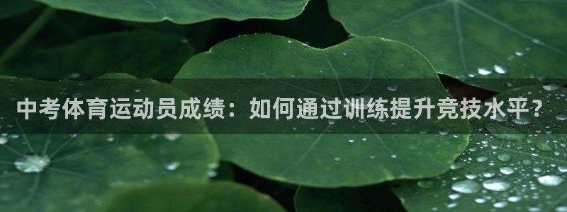 中考体育运动员成绩：如何通过训练提升竞技水平？