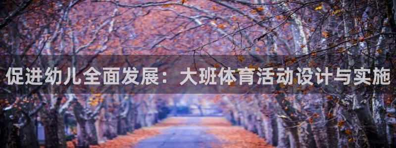 促进幼儿全面发展：大班体育活动设计与实施